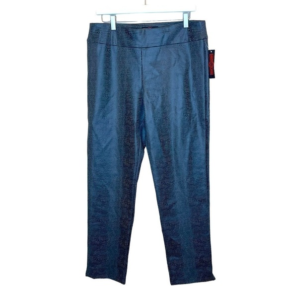 KRAZY LARRY Pull on Suede Snake Pattern Pants - Picture 1 of 3